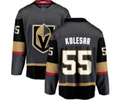 Men Vegas Golden Knights #55 Keegan Kolesar Authentic Black Home Fanatics Branded Breakaway NHL Jersey