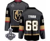 Men Vegas Golden Knights #68 T.J. Tynan Authentic Black Home Fanatics Branded Breakaway 2018 Stanley Cup Final NHL Jersey