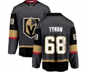Men Vegas Golden Knights #68 T.J. Tynan Authentic Black Home Fanatics Branded Breakaway NHL Jersey