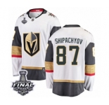 Men Vegas Golden Knights #87 Vadim Shipachyov Authentic White Away Fanatics Branded Breakaway 2018 Stanley Cup Final NHL Jersey