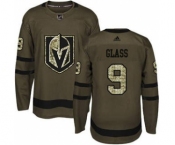 Men's Golden Knights #9 Cody Glass Green Salute to Service Stitched Hockey Jersey