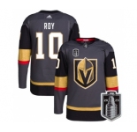 Men's Vegas Golden Knights #10 Nicolas Roy Gray 2023 Stanley Cup Final Stitched Jersey