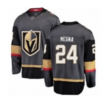 Men's Vegas Golden Knights #24 Jaycob Megna Authentic Black Home Fanatics Branded Breakaway Hockey Jersey