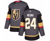 Men's Vegas Golden Knights #24 Jaycob Megna Authentic Gray Home Hockey Jersey