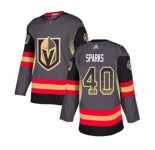 Men's Vegas Golden Knights #40 Garret Sparks Authentic Black Drift Fashion Hockey Jersey