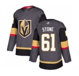 Men's Vegas Golden Knights #61 Mark Stone Authentic Gray Home Hockey Jersey