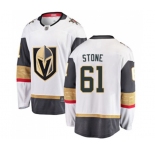 Men's Vegas Golden Knights #61 Mark Stone Authentic White Away Fanatics Branded Breakaway Hockey Jersey