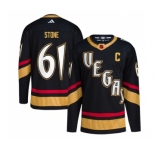 Men's Vegas Golden Knights #61 Mark Stone Black 2022-23 Reverse Retro Stitched Jersey