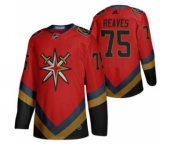 Men's Vegas Golden Knights #75 Ryan Reaves 2021 Red Reverse Retro Stitched Hockey Jersey