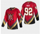 Men's Vegas Golden Knights #92 Tomas Nosek Authentic Red Retro Hockey Jersey