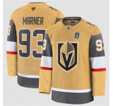 Men's Vegas Golden Knights #93 Mitch Marner Gold 2026 Stanley Cup Final Patch Home Stitched Hockey Jersey