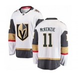 Vegas Golden Knights #11 Curtis McKenzie Authentic White Away Fanatics Branded Breakaway NHL Jersey