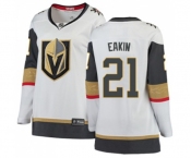 Women Vegas Golden Knights #21 Cody Eakin Authentic White Away Fanatics Branded Breakaway NHL Jersey