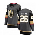 Women Vegas Golden Knights #26 Paul Stastny Authentic Black Home Fanatics Branded Breakaway NHL Jersey