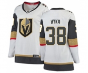Women Vegas Golden Knights #38 Tomas Hyka Authentic White Away Fanatics Branded Breakaway NHL Jersey