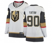 Women Vegas Golden Knights #90 Tomas Tatar Authentic White Away Fanatics Branded Breakaway NHL Jersey