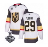 Women's Adidas Vegas Golden Knights #29 Marc-Andre Fleury Authentic White Away 2018 Stanley Cup Final NHL Jersey