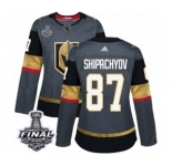 Women's Adidas Vegas Golden Knights #87 Vadim Shipachyov Authentic Gray Home 2018 Stanley Cup Final NHL Jersey