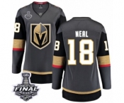 Women's Vegas Golden Knights #18 James Neal Authentic Black Home Fanatics Branded Breakaway 2018 Stanley Cup Final NHL Jersey