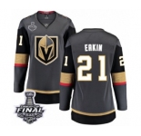 Women's Vegas Golden Knights #21 Cody Eakin Authentic Black Home Fanatics Branded Breakaway 2018 Stanley Cup Final NHL Jersey