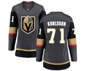 Women's Vegas Golden Knights #71 William Karlsson Authentic Black Home Fanatics Branded Breakaway NHL Jersey
