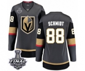 Women's Vegas Golden Knights #88 Nate Schmidt Authentic Black Home Fanatics Branded Breakaway 2018 Stanley Cup Final NHL Jersey