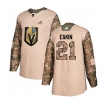 Youth Adidas Vegas Golden Knights #21 Cody Eakin Authentic Camo Veterans Day Practice NHL Jersey