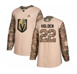 Youth Adidas Vegas Golden Knights #22 Nick Holden Authentic Camo Veterans Day Practice NHL Jersey