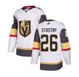 Youth Adidas Vegas Golden Knights #26 Paul Stastny Authentic White Away NHL Jersey