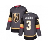 Youth Adidas Vegas Golden Knights #3 Brayden McNabb Authentic Gray Home NHL Jersey