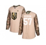 Youth Adidas Vegas Golden Knights #57 David Perron Camo Authentic 2017 Veterans Day Stitched NHL Jersey