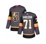 Youth Adidas Vegas Golden Knights #71 William Karlsson Authentic Gray Home NHL Jersey