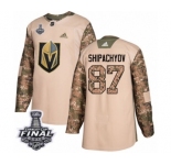 Youth Adidas Vegas Golden Knights #87 Vadim Shipachyov Authentic Camo Veterans Day Practice 2018 Stanley Cup Final NHL Jersey