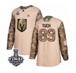 Youth Adidas Vegas Golden Knights #89 Alex Tuch Authentic Camo Veterans Day Practice 2018 Stanley Cup Final NHL Jersey