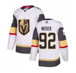 Youth Adidas Vegas Golden Knights #92 Tomas Nosek Authentic White Away NHL Jersey