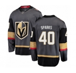 Youth Vegas Golden Knights #40 Garret Sparks Authentic Black Home Fanatics Branded Breakaway Hockey Jersey