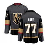 Youth Vegas Golden Knights #77 Brad Hunt Authentic Black Home Fanatics Branded Breakaway NHL Jersey