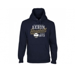 Akron Zips Ballpark Pullover Hoodie Navy Blue