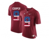 2016 US Flag Fashion Alabama Crimson Tide Amari Cooper #9 College Football Limited Jersey - Crimson