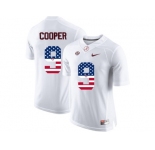 2016 US Flag Fashion Alabama Crimson Tide Amari Cooper #9 College Football Limited Jersey - White