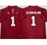 Men's Alabama Crimson Tide #1 Ryan Alexander Coleman-Williams Jr Red 2026 F.U.S.E Stitched Football Jersey