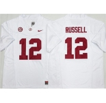 Men's Alabama Crimson Tide #12 Keelon Russell White 2026 F.U.S.E Stitched Football Jersey