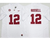 Men's Alabama Crimson Tide #12 Keelon Russell White 2026 F.U.S.E Stitched Football Jersey