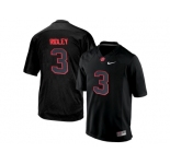 Men's Alabama Crimson Tide Calvin Ridley #3 College Football Limited Jersey - Blackout