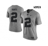 2016 Women Heather Gray Alabama Crimson Tide Jalen Hurts 2 College Football Limited Jerseys - Gridiron Gray