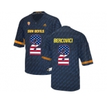 2016 US Flag Fashion Men's Arizona State Sun Devils Mike Bercovici #2 College Football Jersey - Black