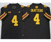 Men's Arizona State Sun Devils #4 Cam Skattebo Black 2025 F.U.S.E. Vapor Limited Stitched Jersey