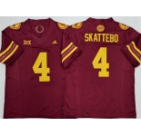 Men's Arizona State Sun Devils #4 Cam Skattebo Red 2025 F.U.S.E. Vapor Limited Stitched Jersey