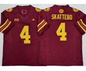 Men's Arizona State Sun Devils #4 Cam Skattebo Red 2025 F.U.S.E. Vapor Limited Stitched Jersey