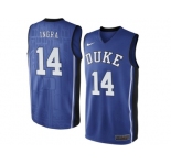 Men's Duke Blue Devils Brandon Ingram #14 V Neck College Basketball Elite Jersey - - Royal Blue